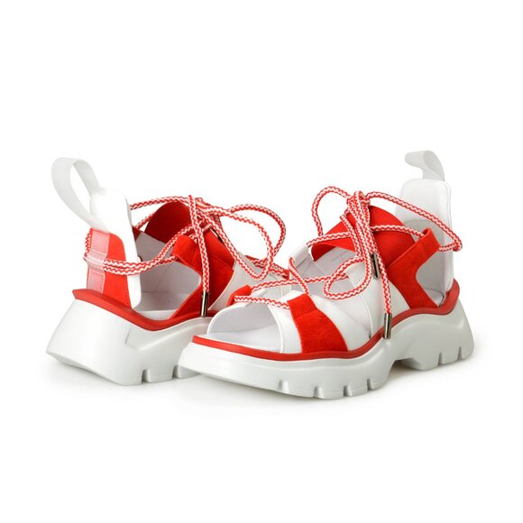 Scuderia Ferrari Women's "FLUID Scuby" Leather Sandals Shoes US 9 IT 39 - Picture 8 of 8